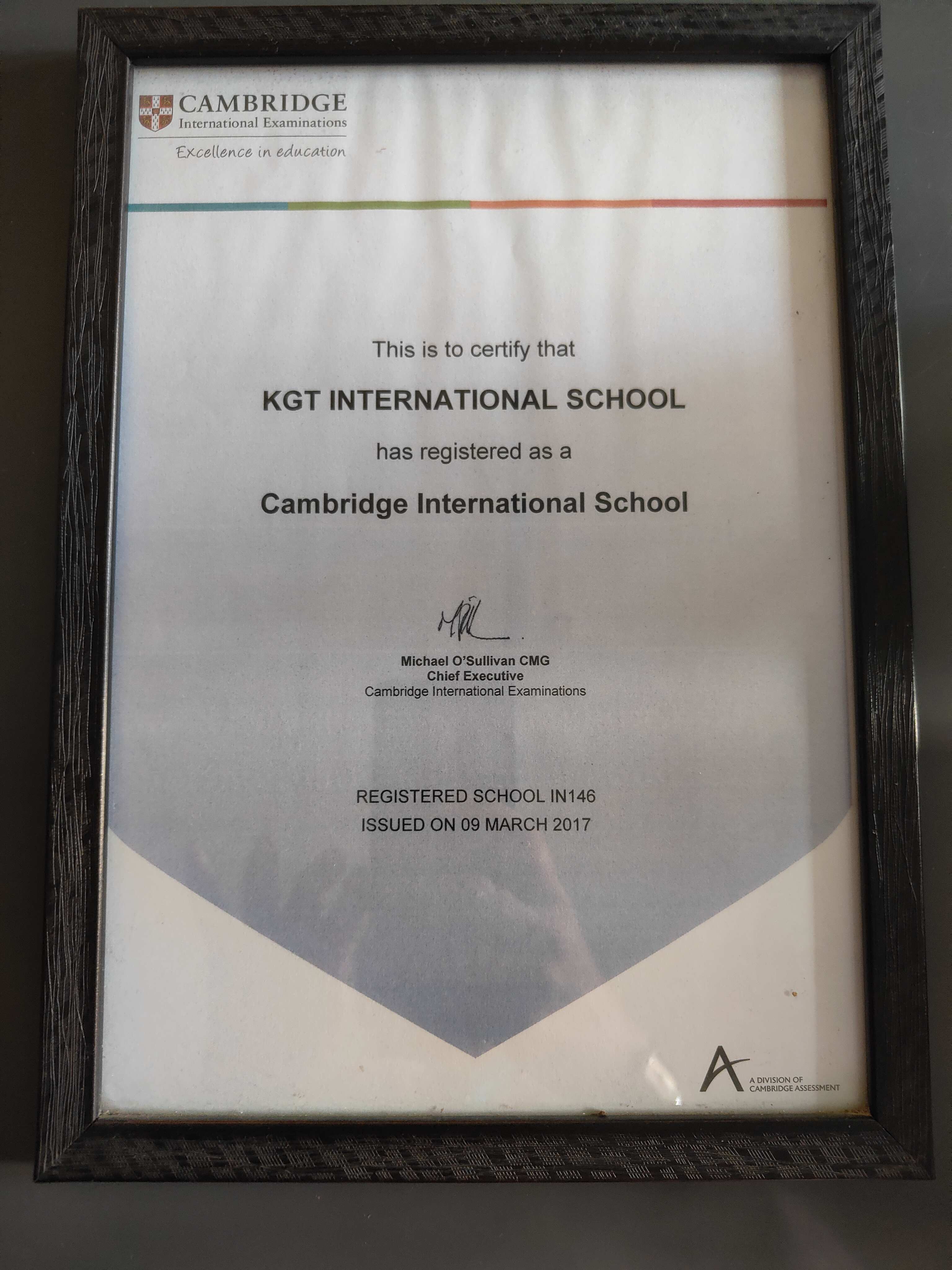 Affliation Certificate